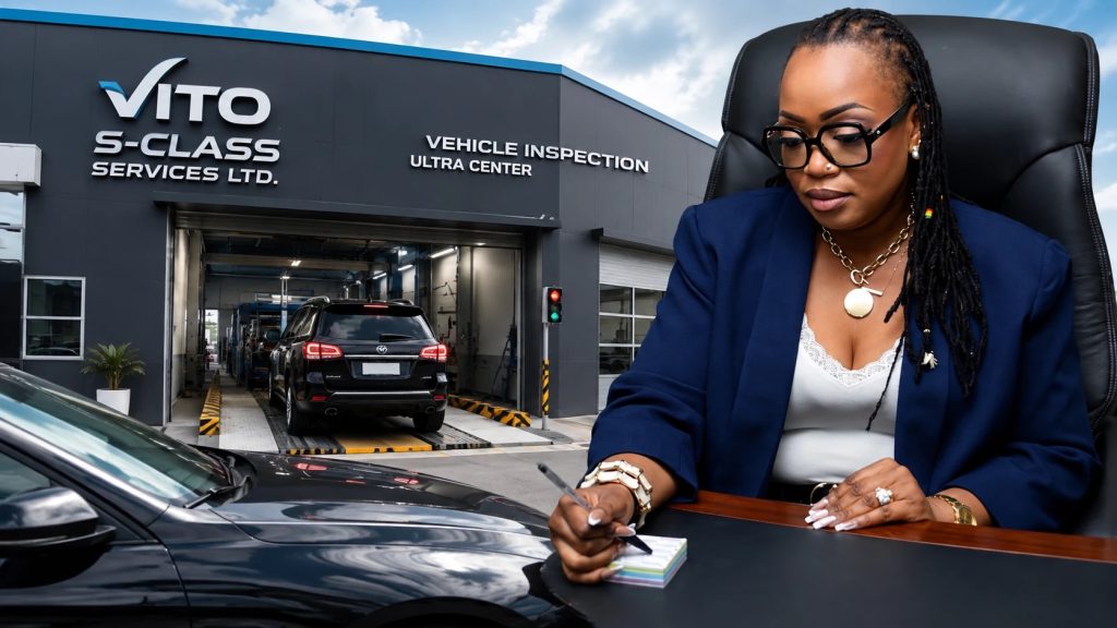 VITO S-Class Redefines Customer Experience in Vehicle Inspection Through Technology and Innovation 1 VITO S-Class CEO Jacqueline Oppong Mensah discussing technology-driven vehicle inspection services in Ghana.